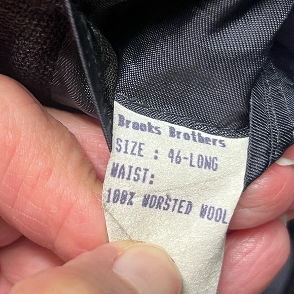 Brooks Brothers Charcoal Men's Blazer two button 46L wool - Picture 8 of 15